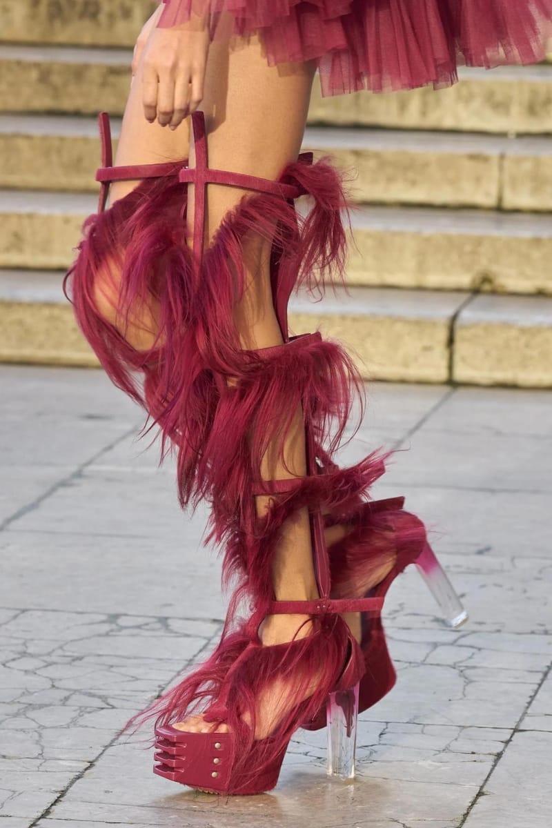 red feather boots