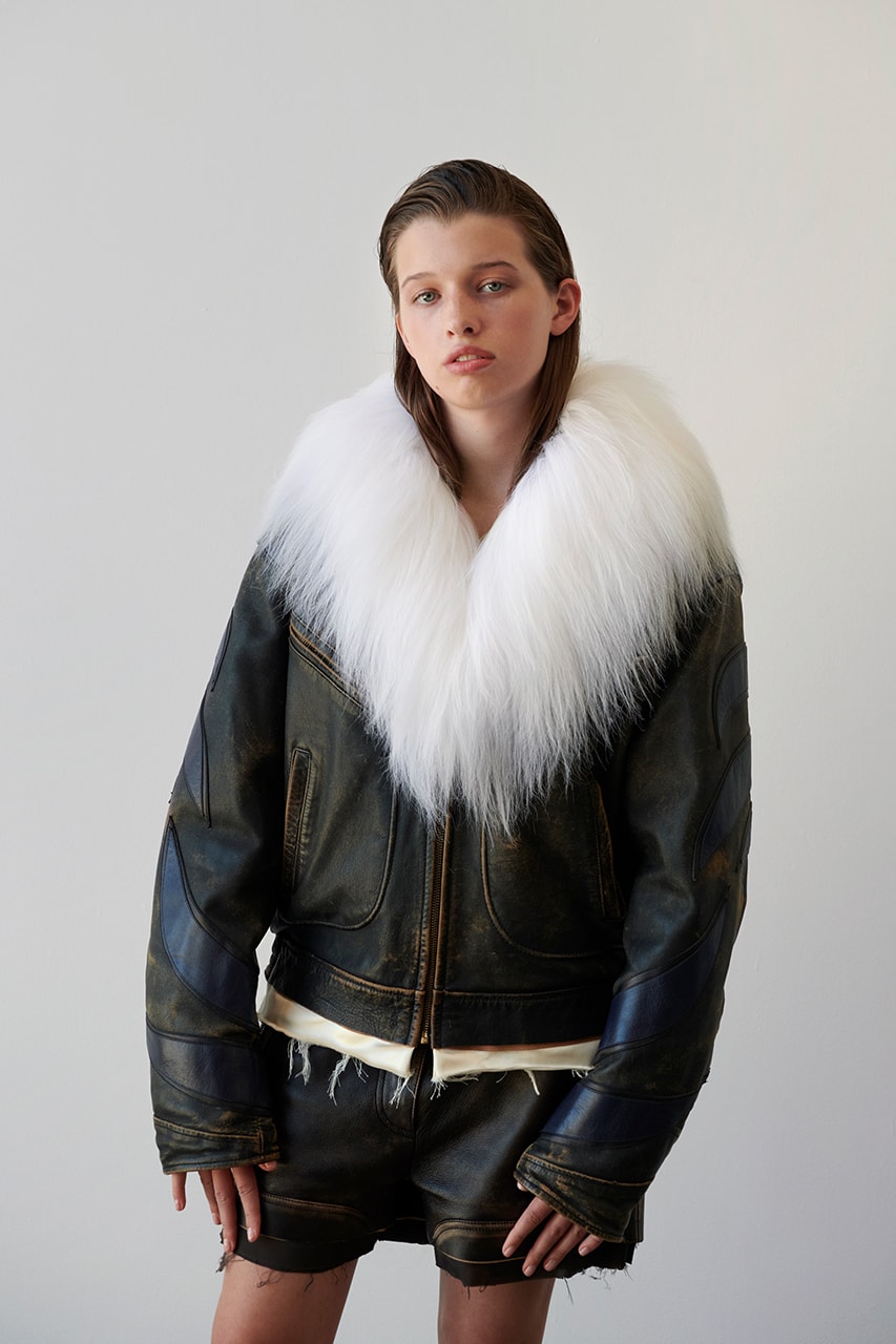 miu miu upcycling leather jackets sustainable clothing runway