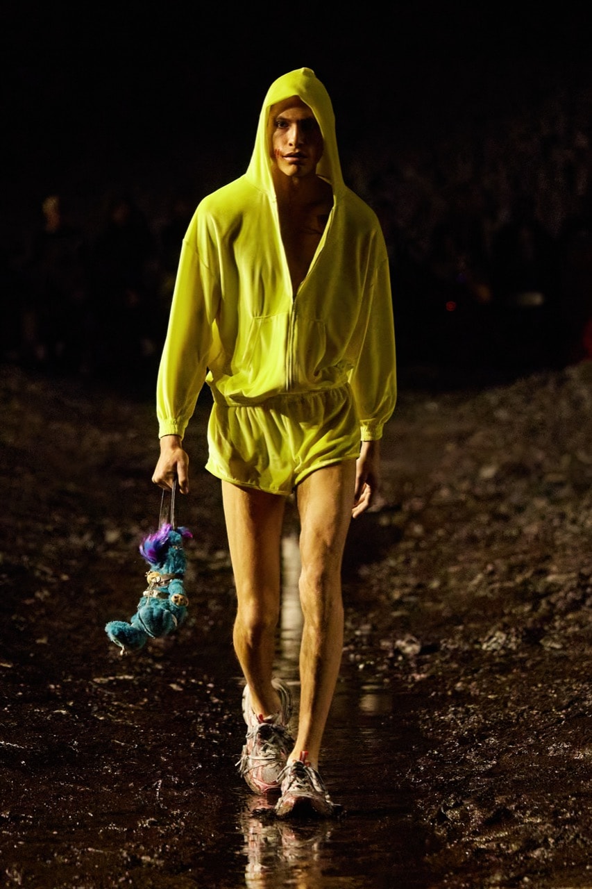 balenciaga fashion week runway paris kanye west bella hadid