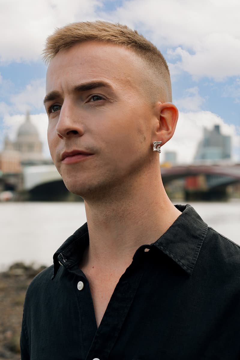 loveness lee alphabet stud earrings 