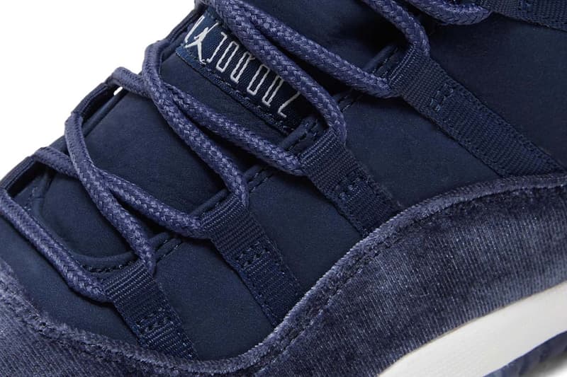 Air Jordan 11 Women's Midnight Navy Velvet ar0715-441 Price Release Date