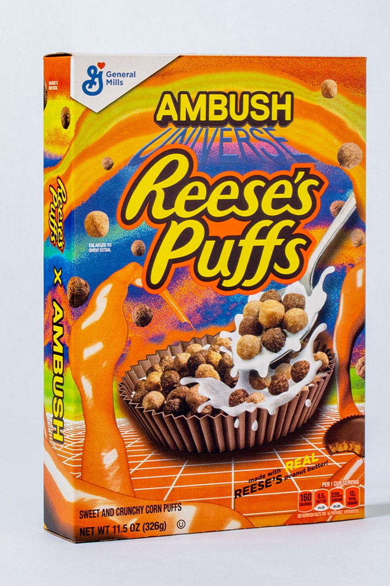 yoon ahn ambush reese's puffs cereal collaboration box design