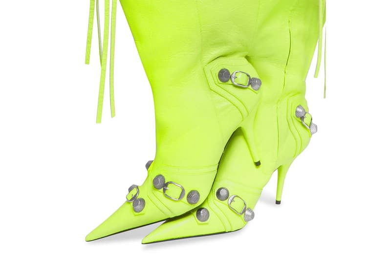 Balenciaga Le Cagole Boot Bag Neon yellow Black Release Date 718394210JZ1000 718394210JY7206