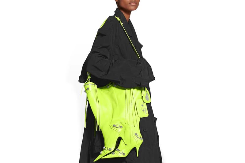 Balenciaga Le Cagole Boot Bag Neon yellow Black Release Date 718394210JZ1000 718394210JY7206