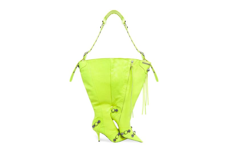 Balenciaga Le Cagole Boot Bag Neon yellow Black Release Date 718394210JZ1000 718394210JY7206