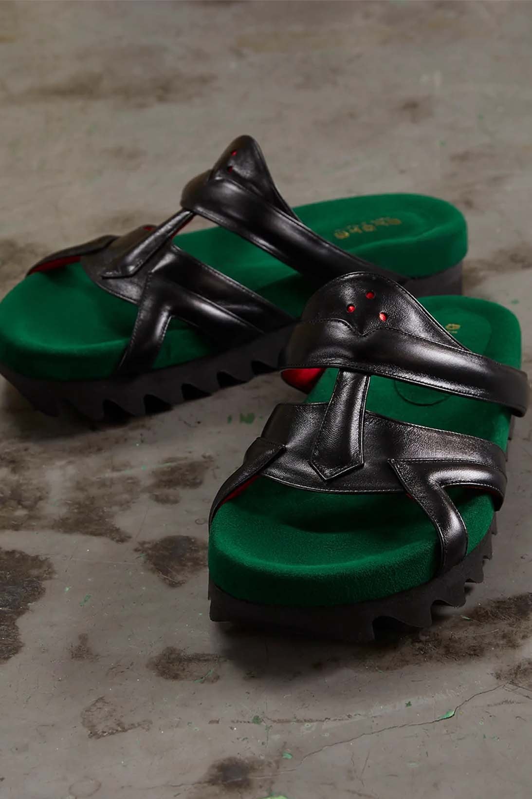 blohm tokyo mf doom green black silver slide sandal release date