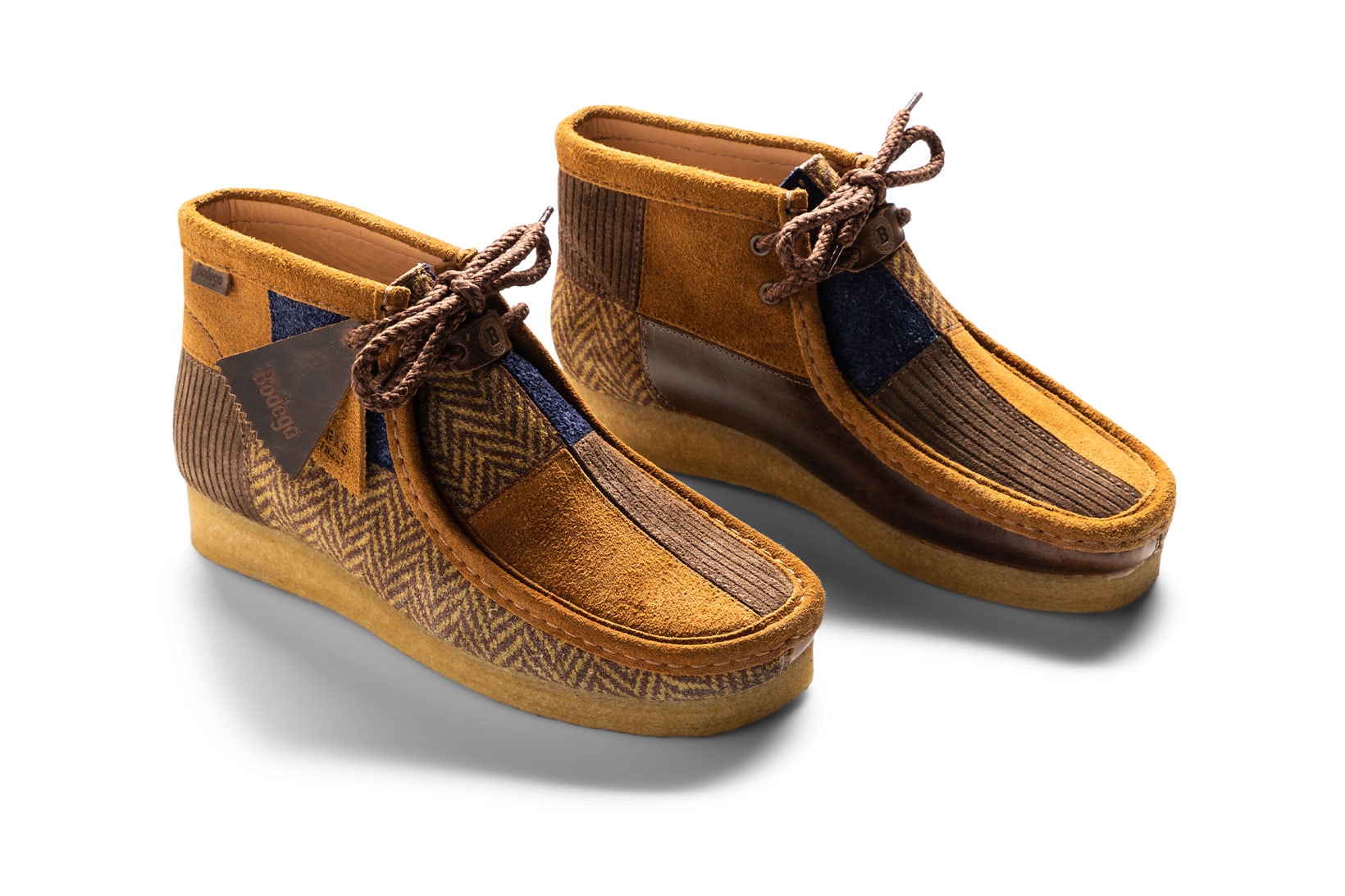 Bodega Clarks Wallabee 2.0 "Heritage Patchwork" Collaboration Images Release Date