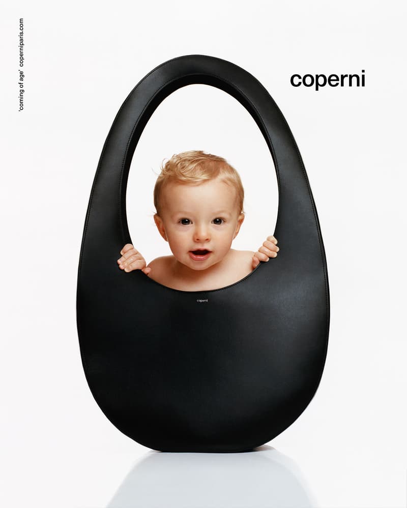 Coperni Fall Winter Campaign Swipe Bag Babies Coming of Age Images