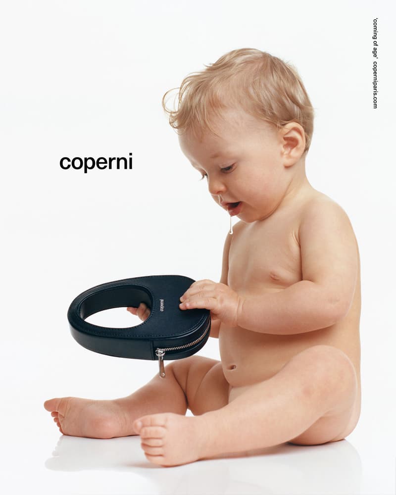 Coperni Fall Winter Campaign Swipe Bag Babies Coming of Age Images