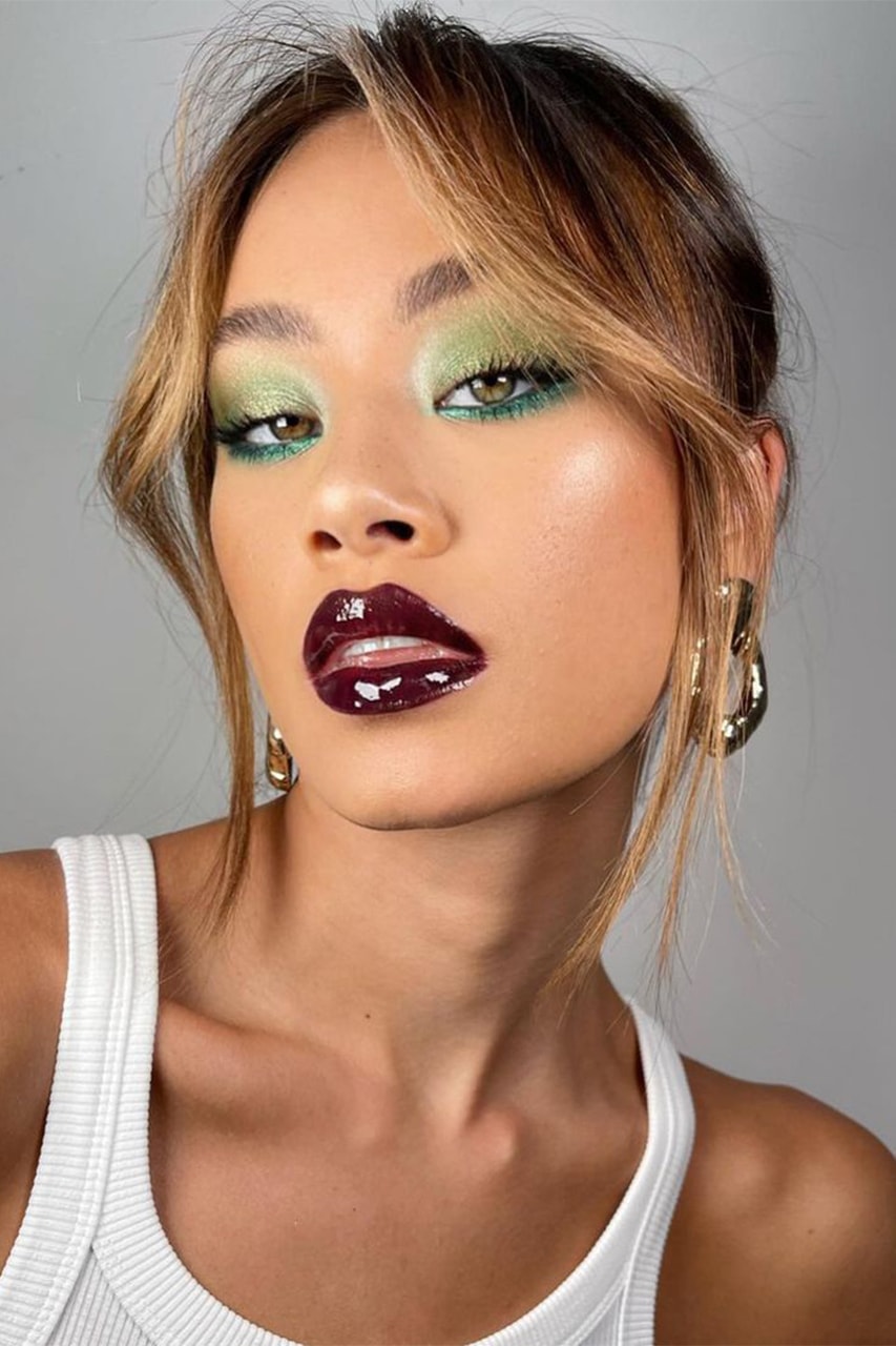 makeup trends october 2022 blushes eyebrows eyeshadows lipsticks