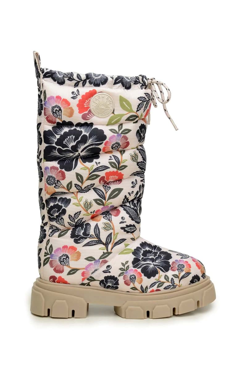 FARM Rio Lug Sole Shaft Boot Vegan Floral Rainbow Release Date