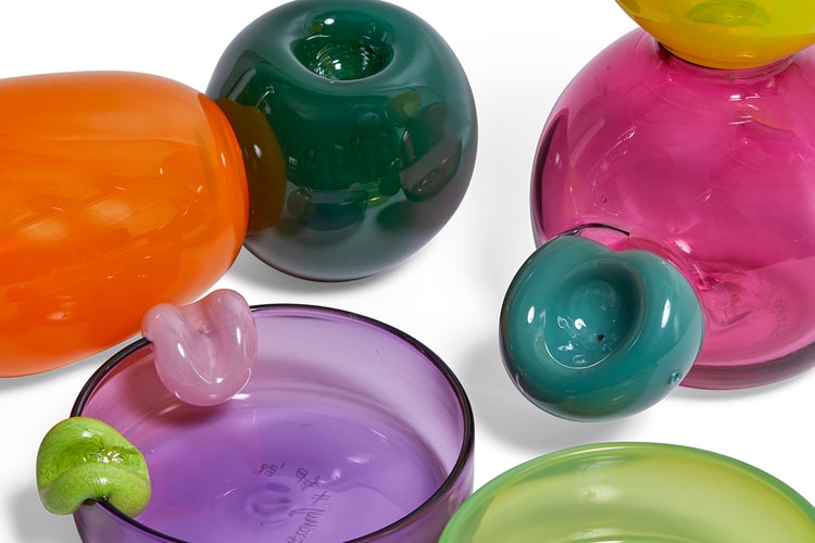 Flower by Edie Parker x Sticky Glass Launch Limited-Edition Hand-Blown Glass