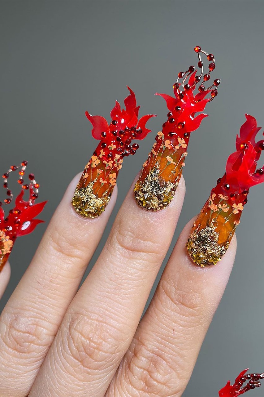 halloween 2022 nail art manicure instagram 