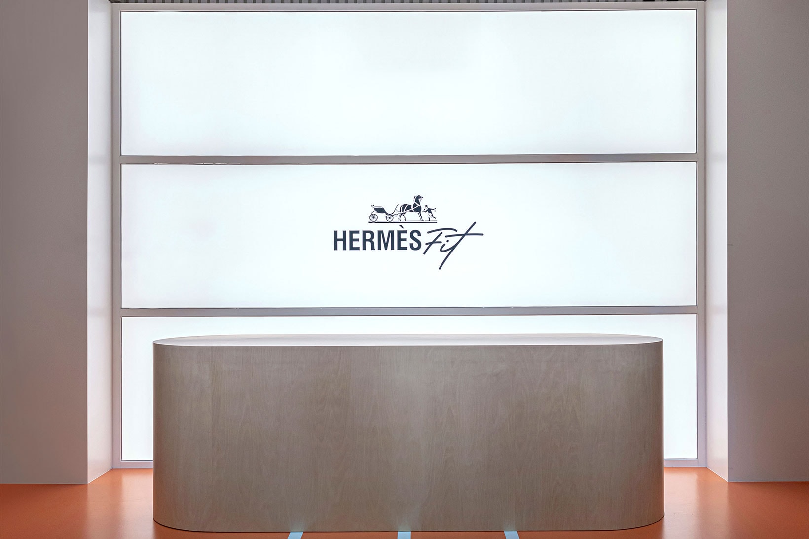 Hermes Fitness Event Pop-Up Hong Kong Boxing Ring Climbing Wall Kettlebells Ping Pong Table Images