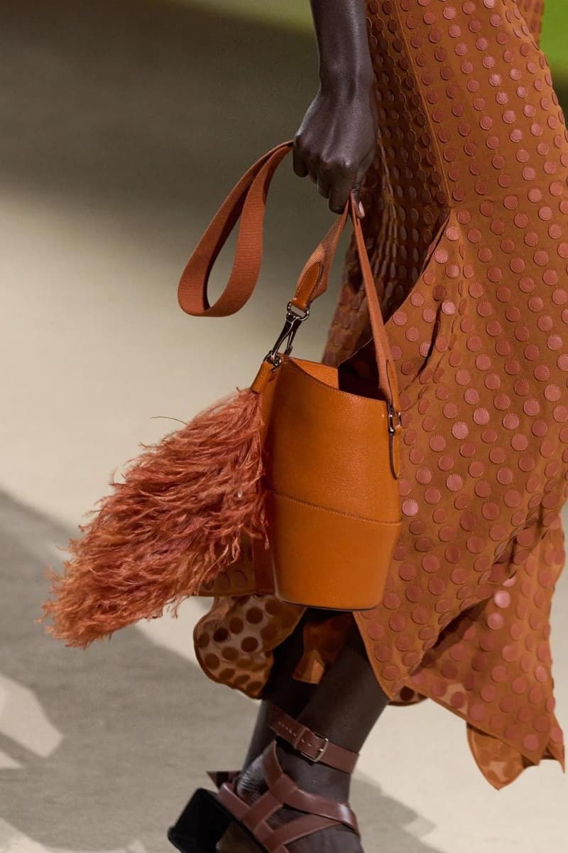 Hermes Paris Fashion Week Spring Summer 2023 Handbag Kelly Ostrich Feather