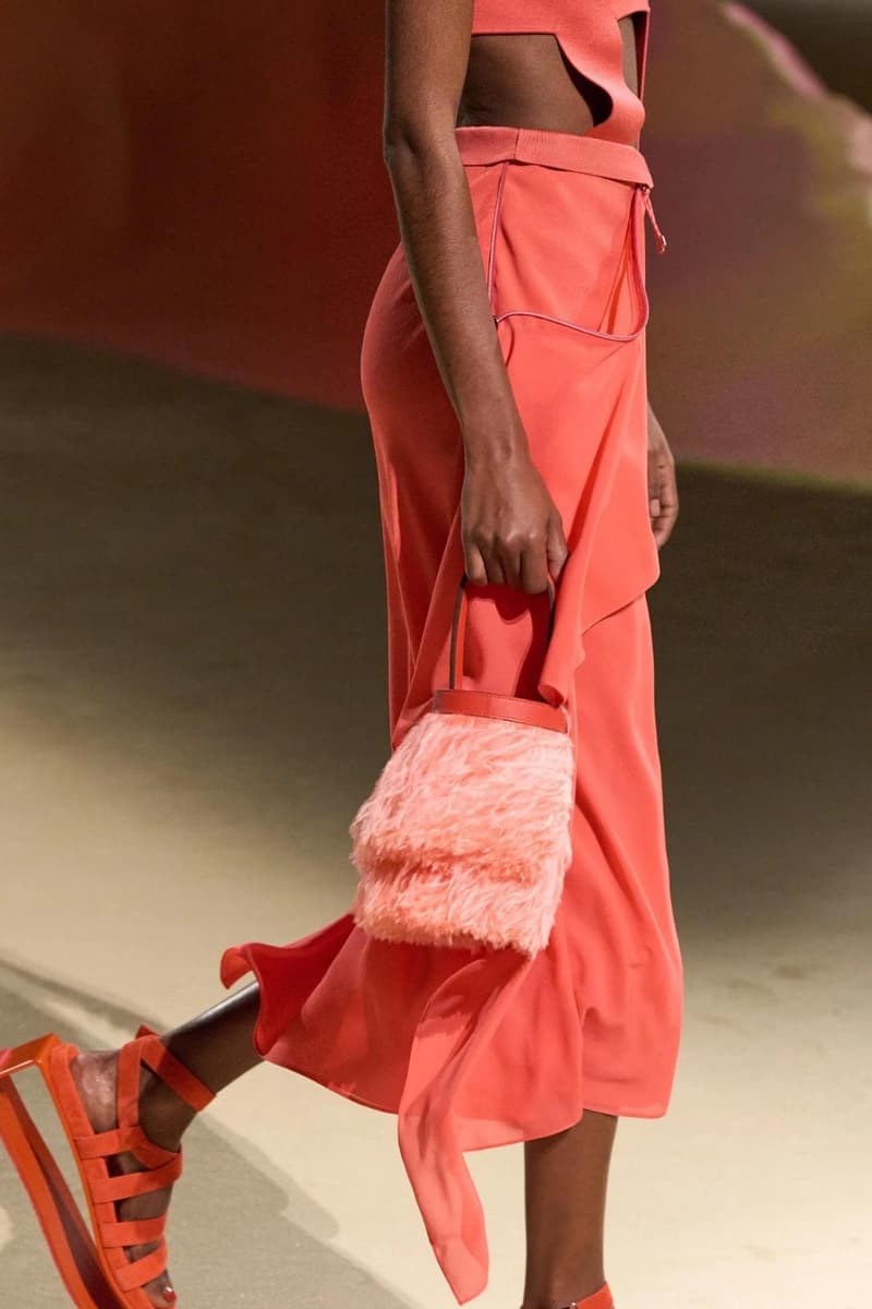 Hermes Paris Fashion Week Spring Summer 2023 Handbag Kelly Ostrich Feather