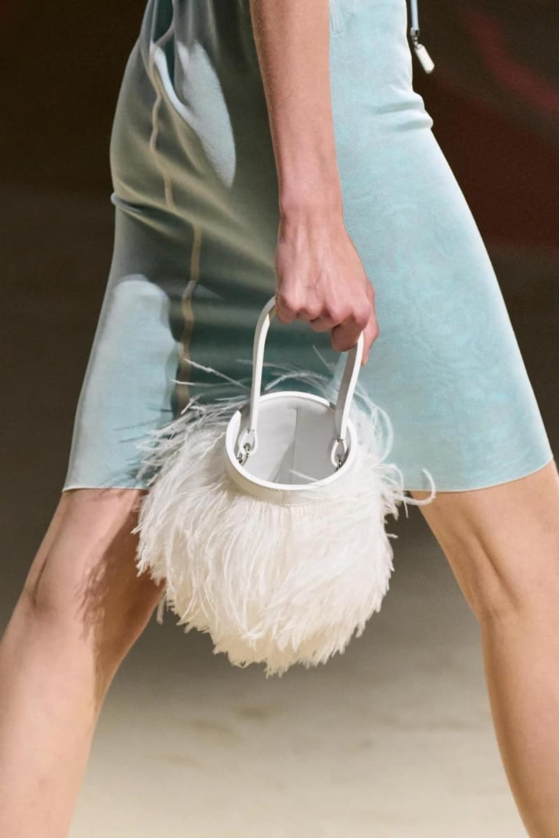 Hermes Paris Fashion Week Spring Summer 2023 Handbag Kelly Ostrich Feather