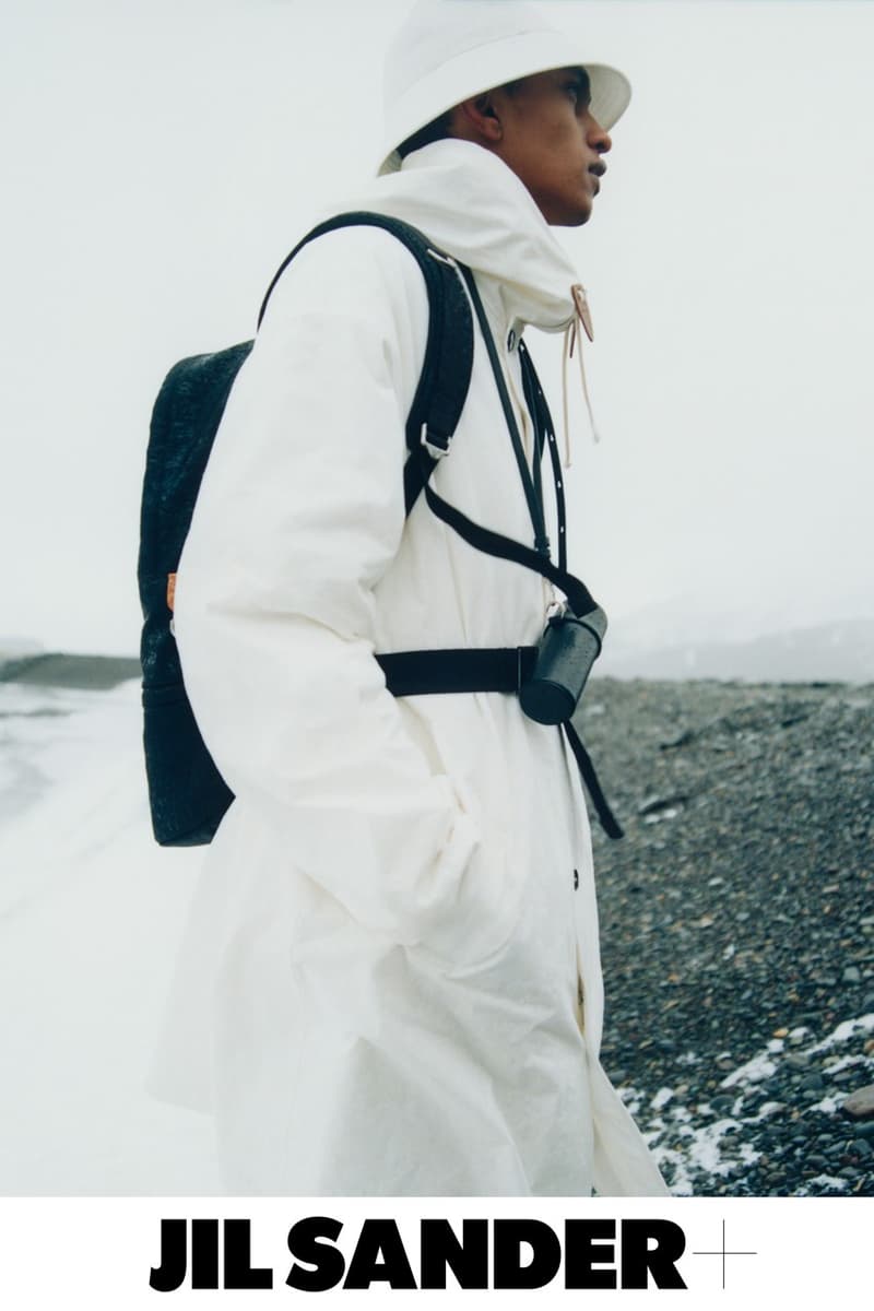 jil sander fall winter campaign iceland jackets down parkas