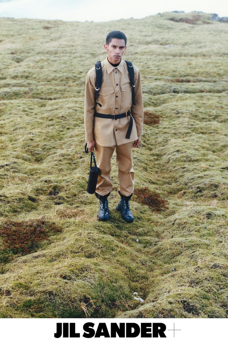 jil sander fall winter campaign iceland jackets down parkas