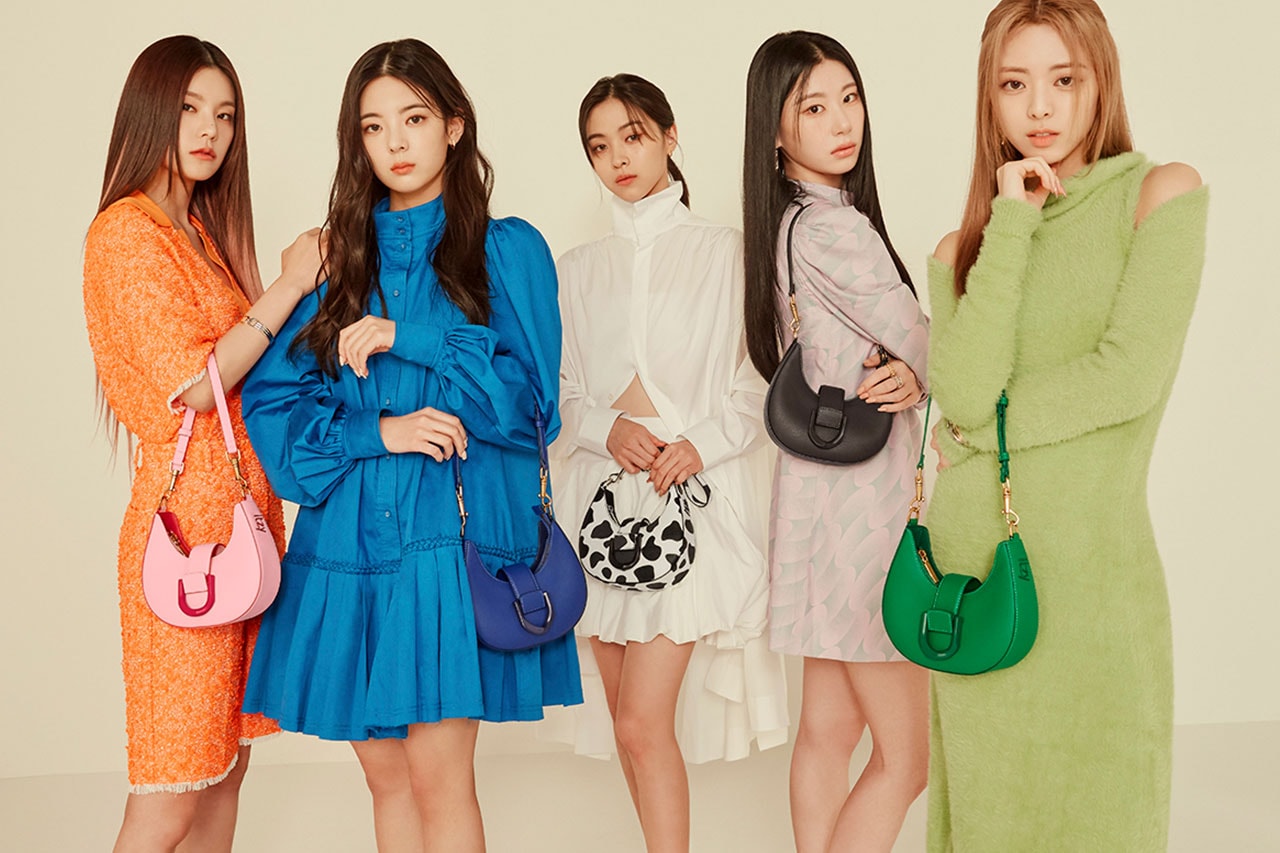 itzy k pop girl group charles keith collaboration bags shoes loafers