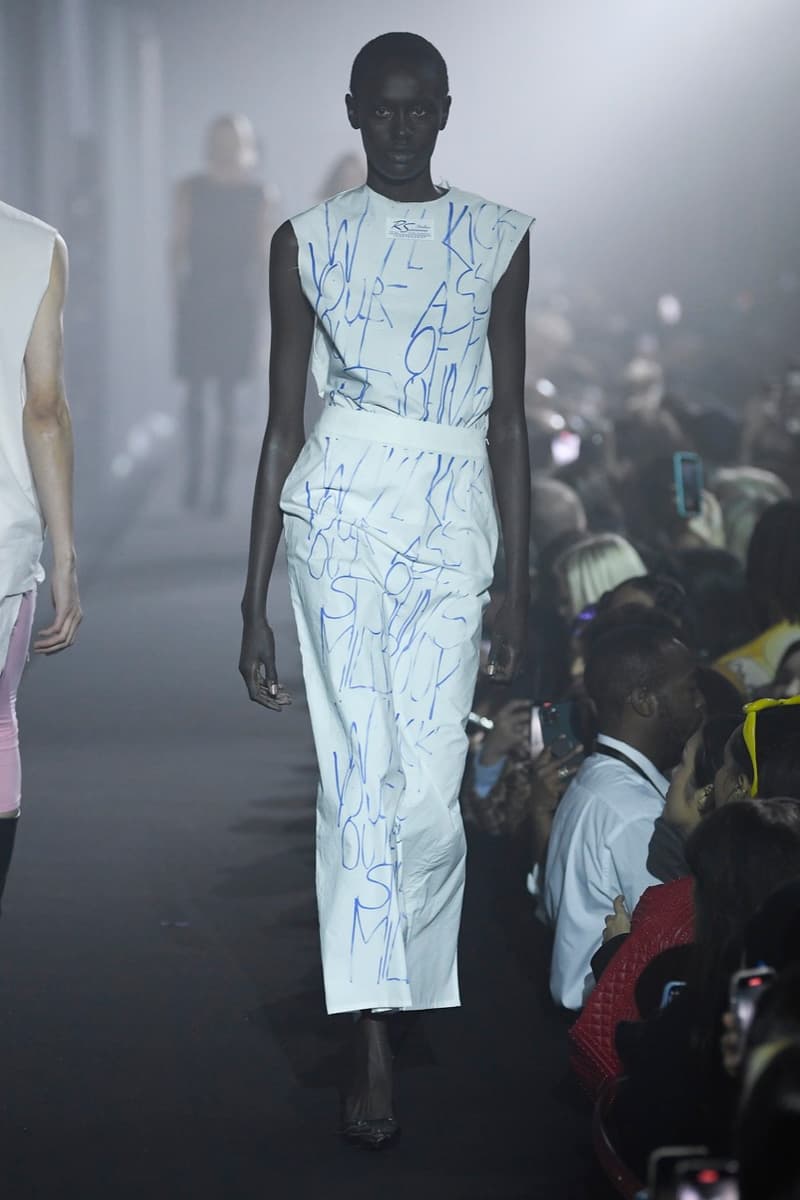 raf simons printworks london fashion week show frieze