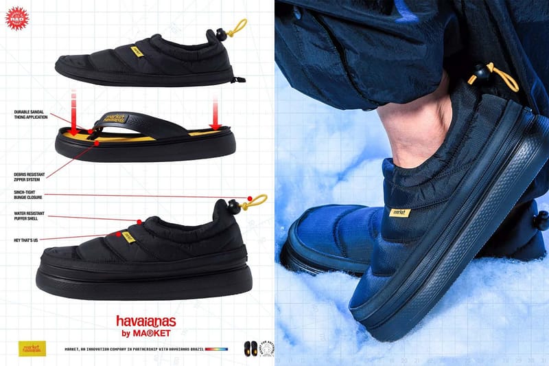 MARKET and Havaianas Drop Flip-Flop/ Puffer Boot Hybrid