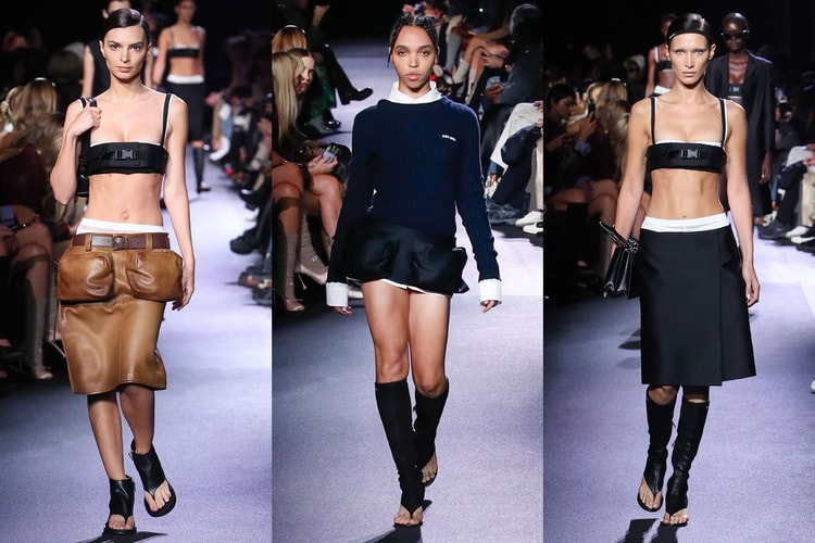 FKA twigs, Bella Hadid and Emily Ratajkowski Walk for Miu Miu SS23