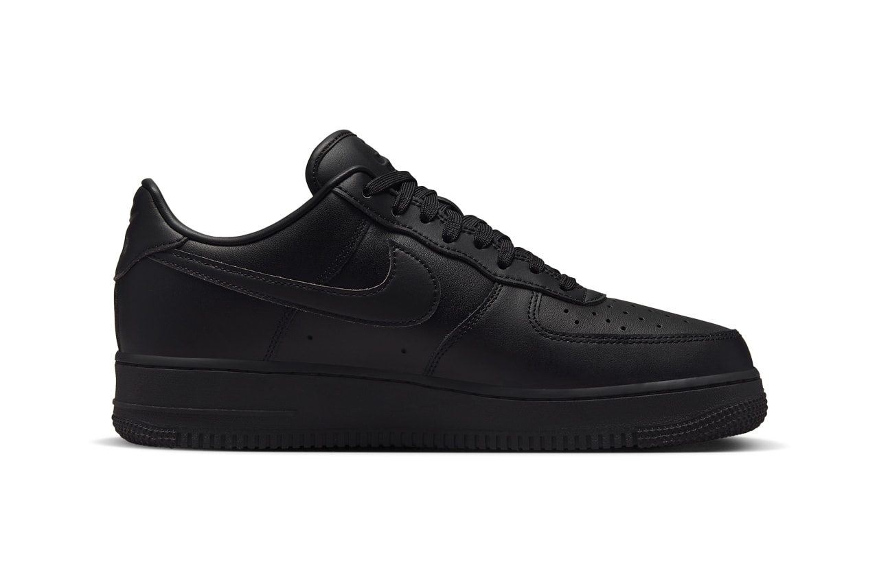 Nike Air Force 1 Low All-Black "Fresh" Release Date Images