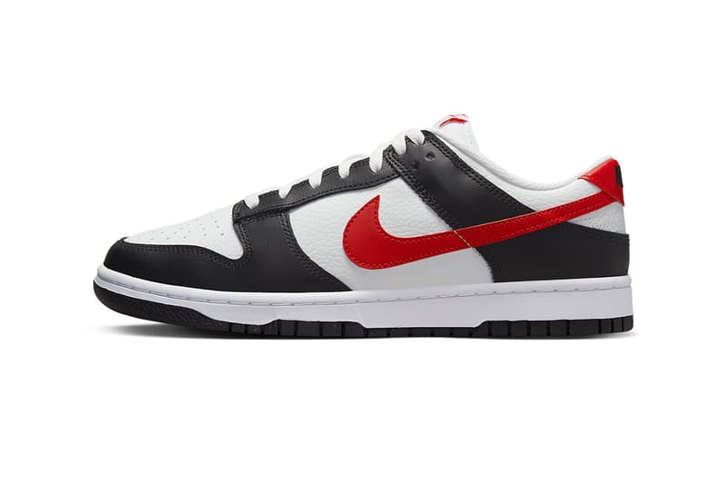 Nike Dunk Low Black White Red fb3354-001 Release Date