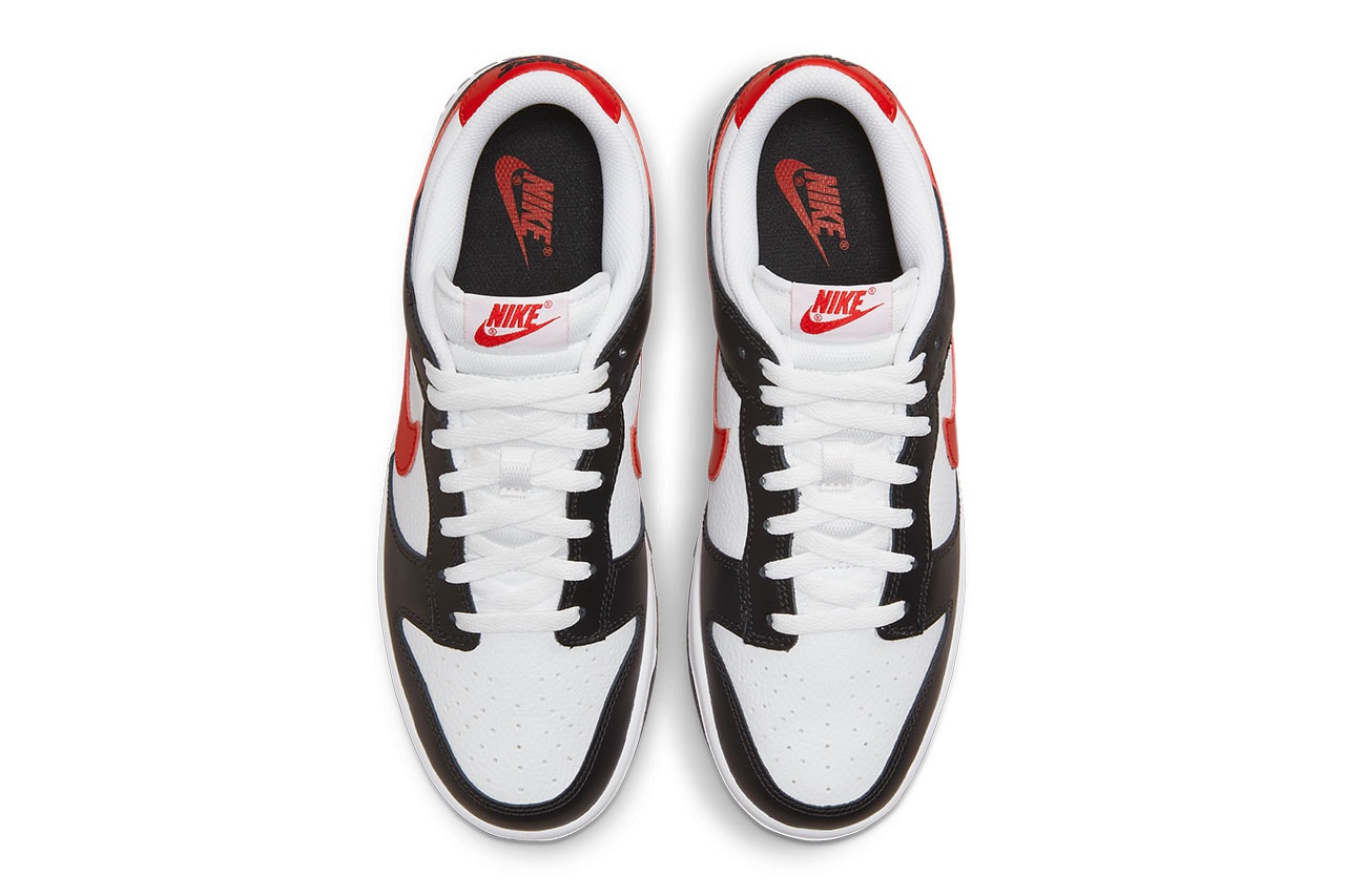 Nike Dunk Low Black White Red fb3354-001 Release Date