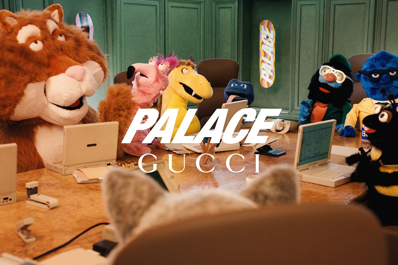 palace gucci collab release info jackets skirts womenswear hats bags