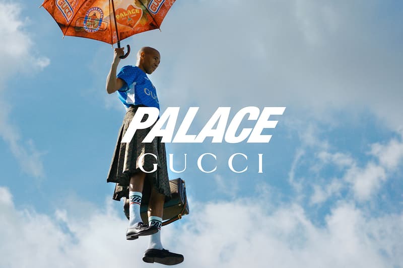 palace gucci collab release info jackets skirts womenswear hats bags