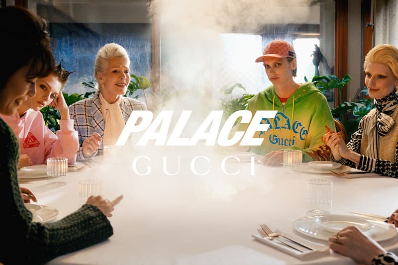 palace gucci collab release info jackets skirts womenswear hats bags