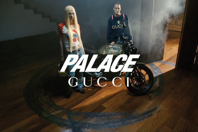 palace gucci collab release info jackets skirts womenswear hats bags