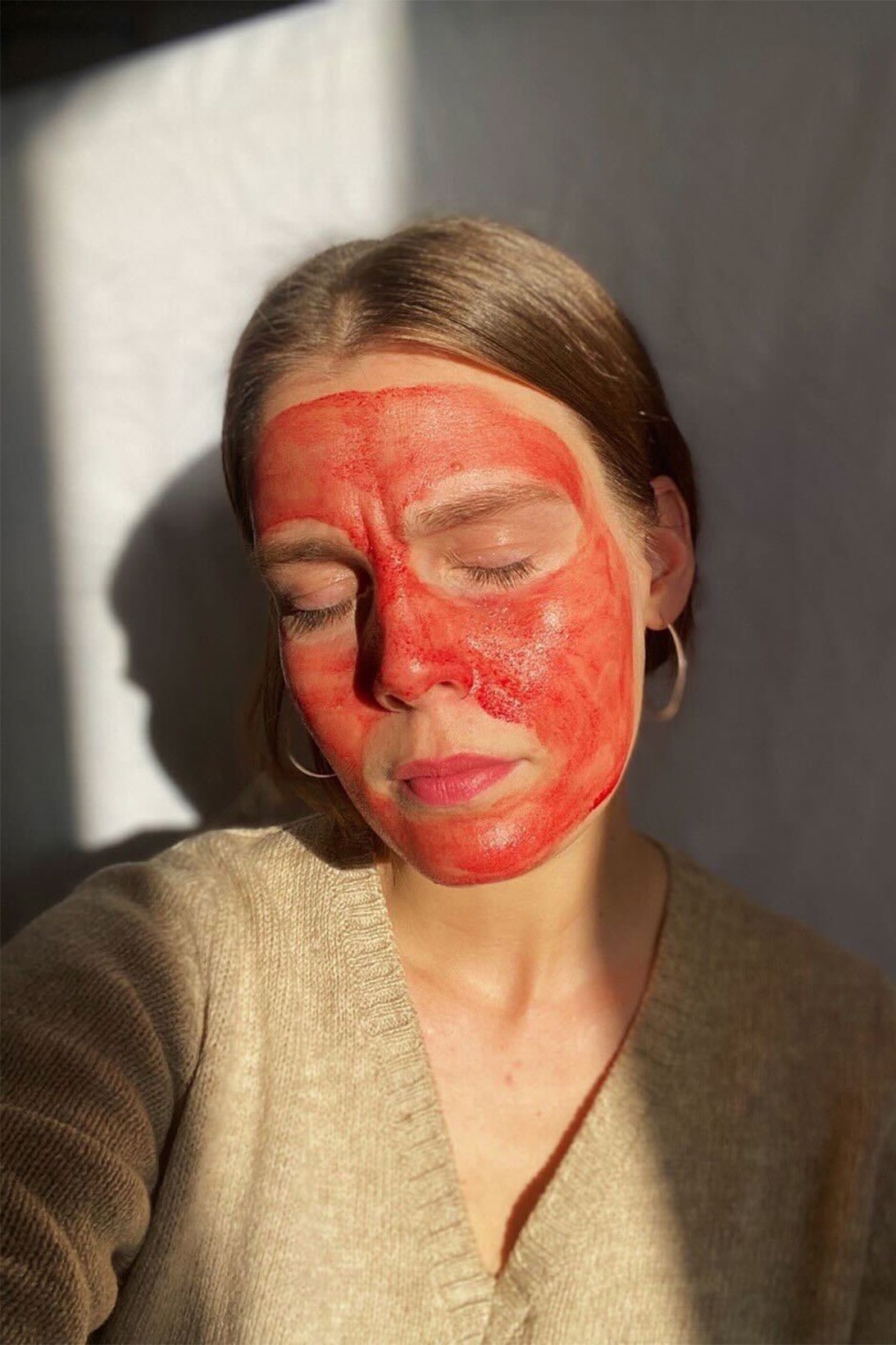 Women Period Blood Mask Facial