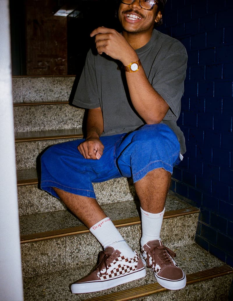 Supreme Vans Swarovski Old Skool Collaboration Purple Red Brown Release Date