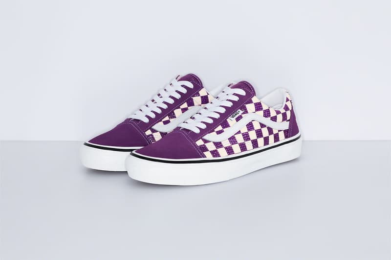 Supreme Vans Swarovski Old Skool Collaboration Purple Red Brown Release Date