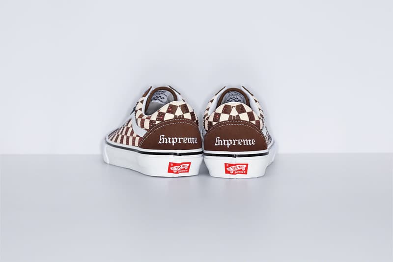 Supreme Vans Swarovski Old Skool Collaboration Purple Red Brown Release Date