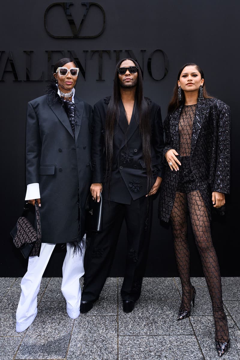 Valentino Spring/SUmmer 2023 Show Best Dressed Celebrities Zendaya Naomi Campbell Florence Pugh Paris Fashion Week