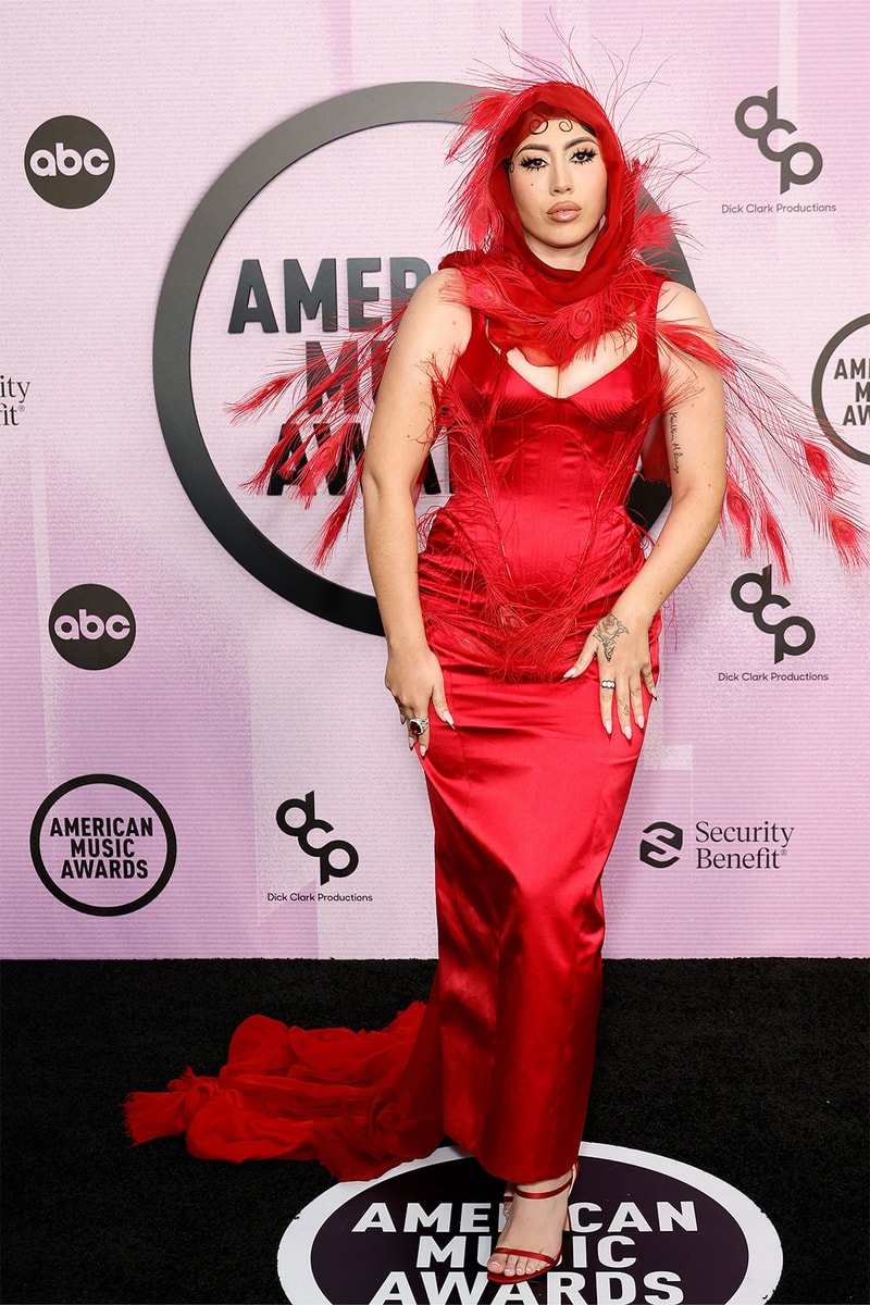 Machine Gun Kelly AMAs Best Dressed Celebrities Red Carpet Images Karrueche Tran Tinashe Kali Uchis