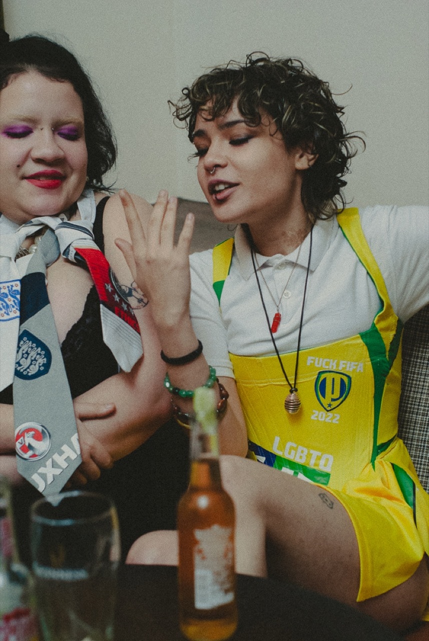 hattie crowther uk designer corsets football world cup 