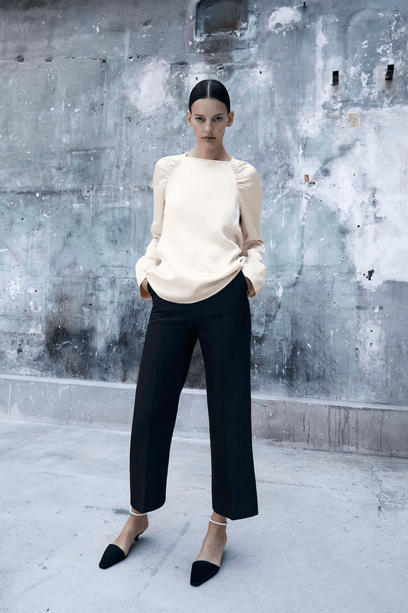 toteme evening capsule collection release fall winter 2022 holidays outfits