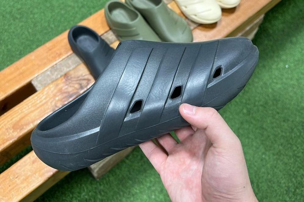 adidas Clog Shoe Off-White Olive Black First Look