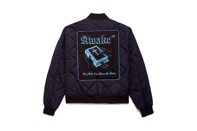 awake ny varsity bomber jacket fall winter 