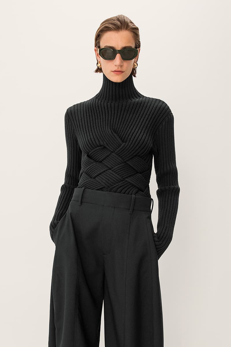 bottega veneta pre spring collection dresses coats skirts shoes handbags heels platforms