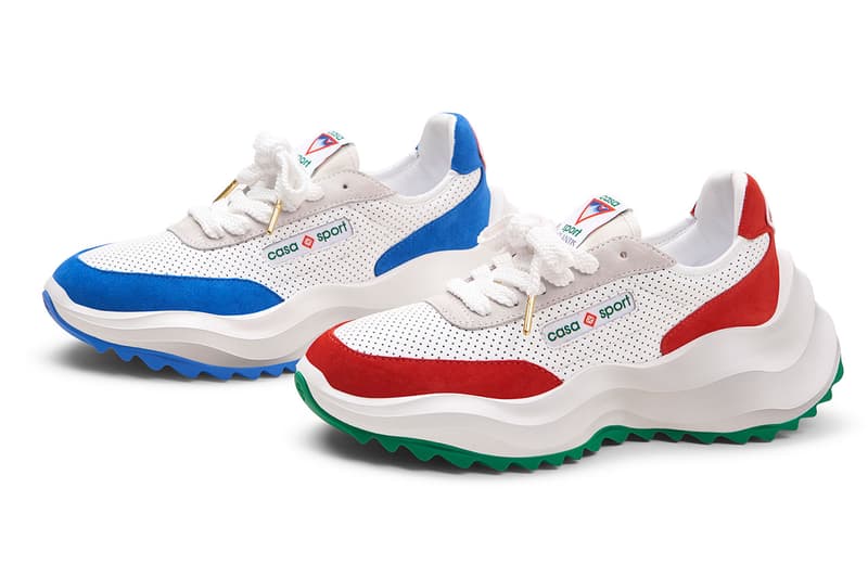 casablanca new atlantis sneaker trainer green red blue