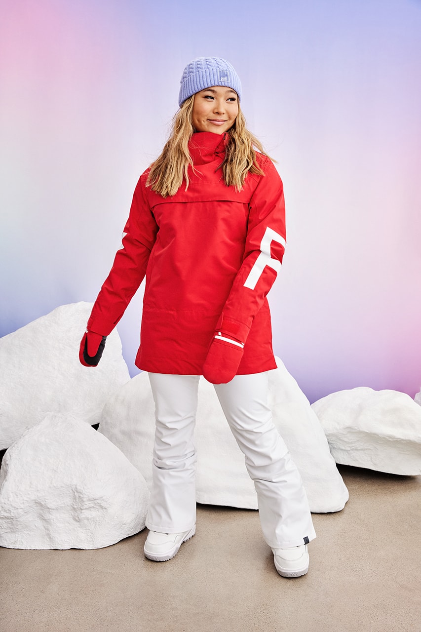 chloe kim ROXY snowboarding snow pants jackets beanies 