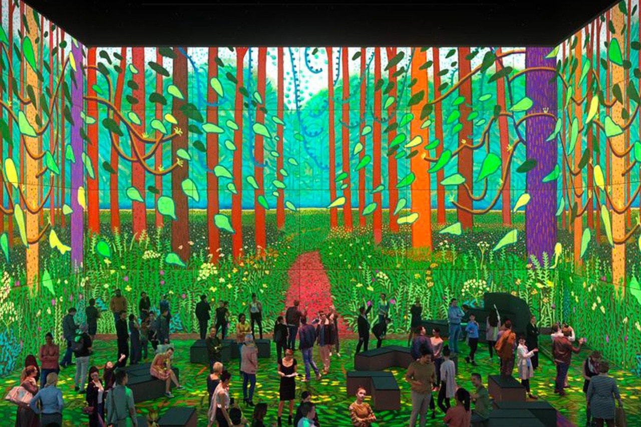 David Hockney kings cross london immersive exhibition