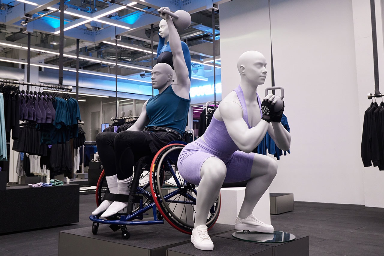 gymshark london retailer flagship store real mannequins 