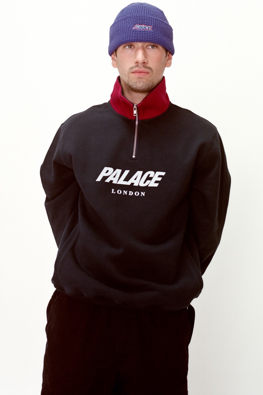 palace london brand holiday collection jackets t-shirts sweaters hats 
